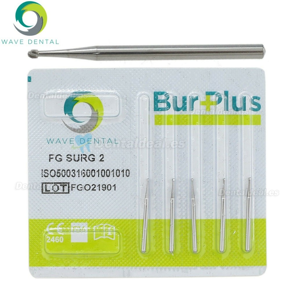 10Pcs FG Surgical Length 2 Burs Dental Friction Grip Shank Carbide Surgical Bur